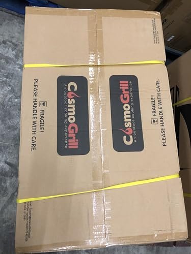 CosmoGrill Pro Deluxe 6+1 Gas Burner BBQ Grill – Large Outdoor Barbecue with Side Burner, Warming Rack, Thermometer & Weatherproof Cover – Black - Image 8