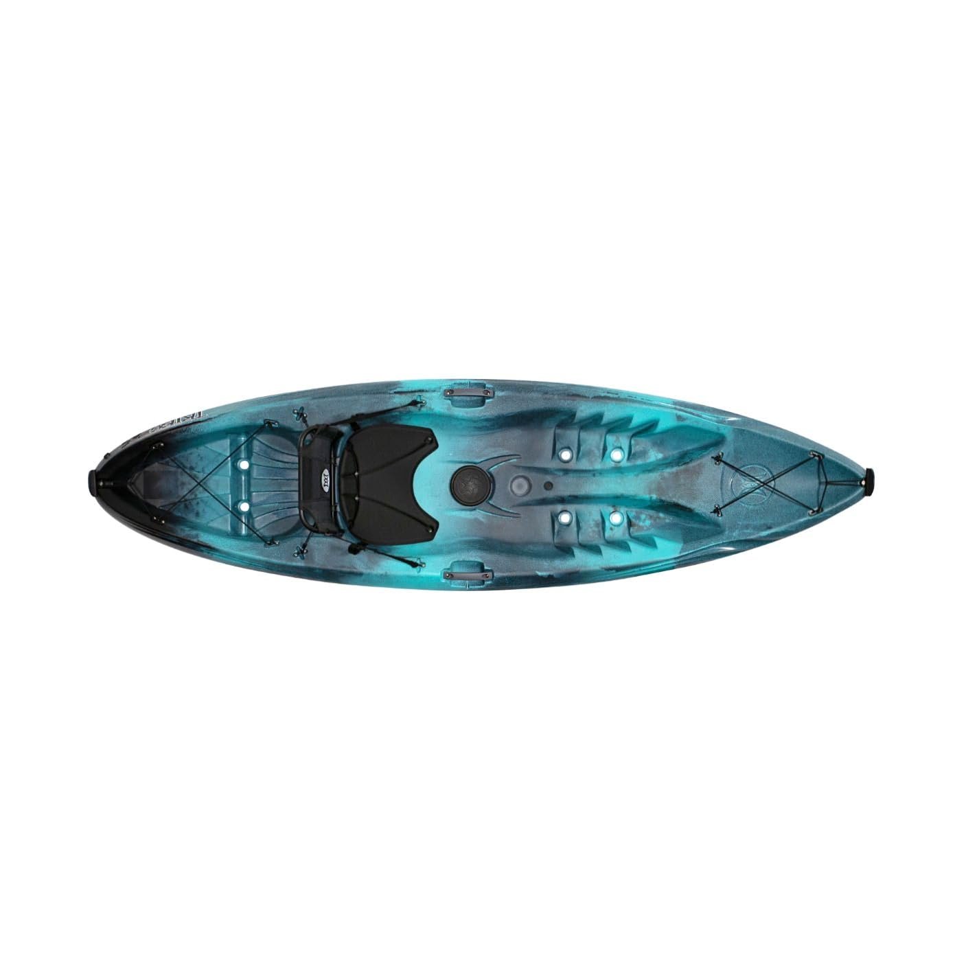 Perception Tribe 9.5′ Sit-On-Top Recreational Kayak – Adjustable Framed Seat & Ample Storage (Déjà Vu) - Image 4
