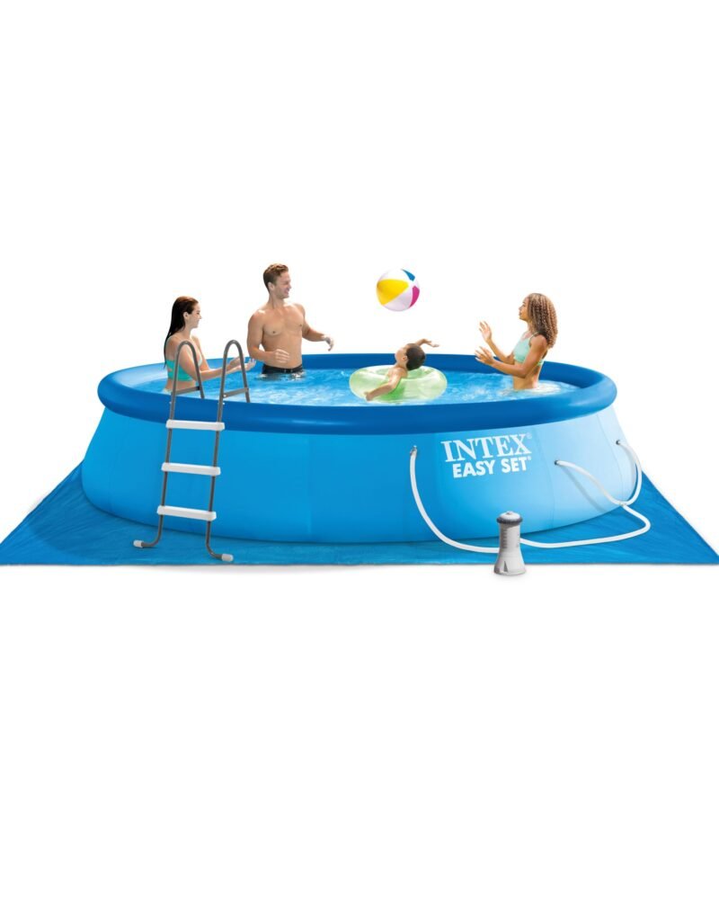 Intex 28167EH Easy Set Inflatable Pool Set – 15ft (4.57m) x 48in (122cm) Round Above Ground Pool with 1,000 GPH Pump, Ladder, Cover & Ground Cloth – 3,736 Gallon (14,141L) Capacity – 3-Ply PVC - Image 19