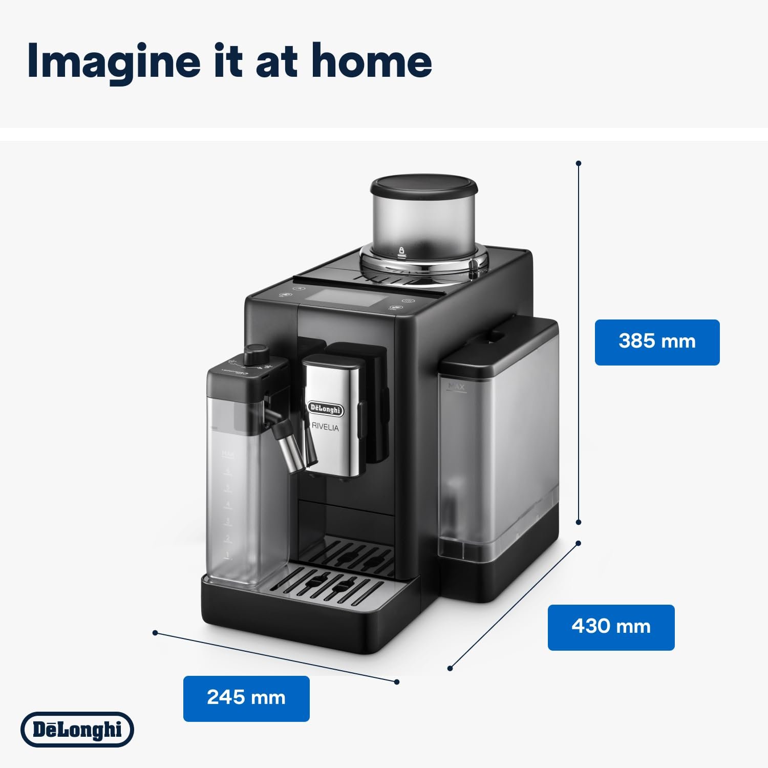 De'Longhi Rivelia – Bean-to-Cup Coffee Machine EXAM440.55.G - Image 25