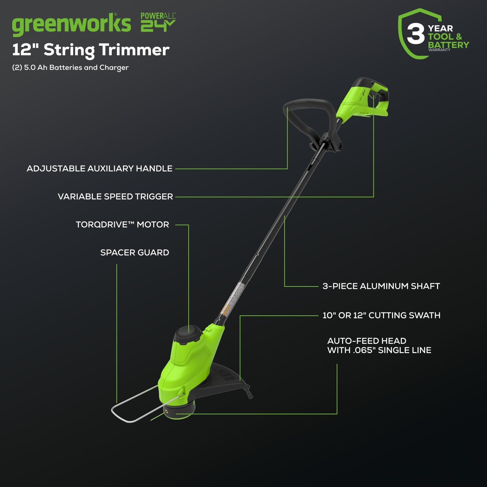 Greenworks 24V Brushless Cordless Push Lawn Mower – 13″ (33 cm) Deck, 4.0 Ah Battery & Charger Included - Image 63
