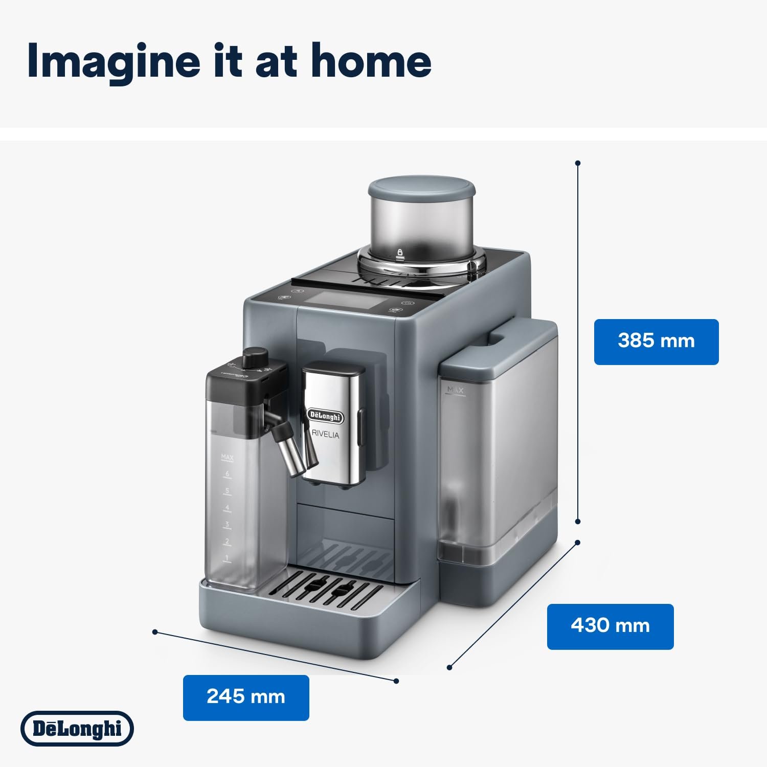 De'Longhi Rivelia – Bean-to-Cup Coffee Machine EXAM440.55.G - Image 9