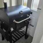 CosmoGrill Outdoor XL Charcoal Smoker BBQ Grill – Adjustable Charcoal Pan, Built-in Thermometer, 2 Side Tables, Chimney & Wheels – Portable Garden Barbecue Smoker photo review