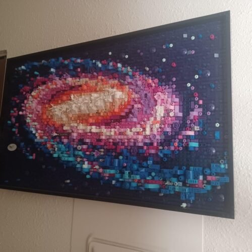 LEGO Art The Milky Way Galaxy 31212 – Space-Themed 3D Wall Art Building Set for Adults, 5-Panel Astronomy Display with Famous Celestial Features, 3,091 Pieces – Creative Gift for Space Lovers photo review