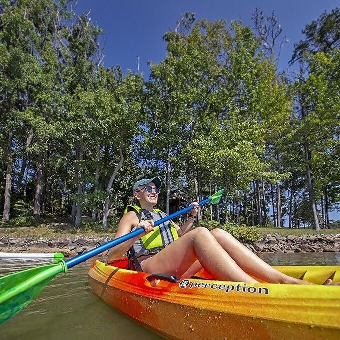 Perception Tribe 9.5′ Sit-On-Top Recreational Kayak – Adjustable Framed Seat & Ample Storage (Déjà Vu) - Image 13