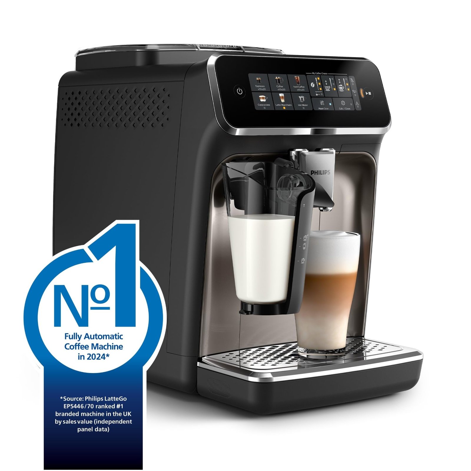 Philips 2200 Series EP2220/10 – Fully Automatic Espresso Machine with Pannarello Frother, Ceramic Grinder & AquaClean Filter (Matte Black) - Image 19