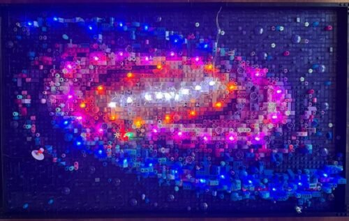 LEGO Art The Milky Way Galaxy 31212 – Space-Themed 3D Wall Art Building Set for Adults, 5-Panel Astronomy Display with Famous Celestial Features, 3,091 Pieces – Creative Gift for Space Lovers photo review