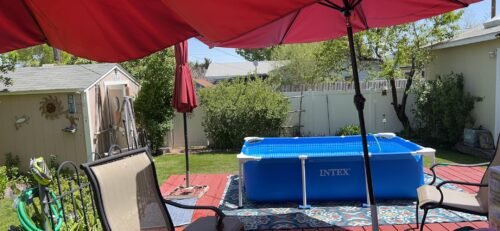 Intex 9.8ft x 6.6ft x 29.5in (300cm x 201cm x 75cm) Rectangular Above Ground Pool with Metal Frame & Flow Control Valve – Easy Setup Family Backyard Pool – 4,500L Capacity – Blue photo review