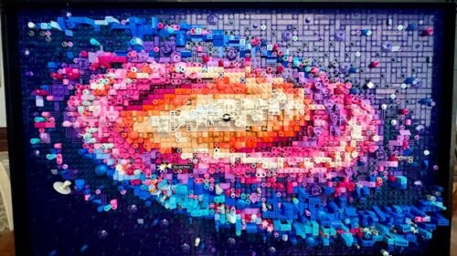 LEGO Art The Milky Way Galaxy 31212 – Space-Themed 3D Wall Art Building Set for Adults, 5-Panel Astronomy Display with Famous Celestial Features, 3,091 Pieces – Creative Gift for Space Lovers photo review
