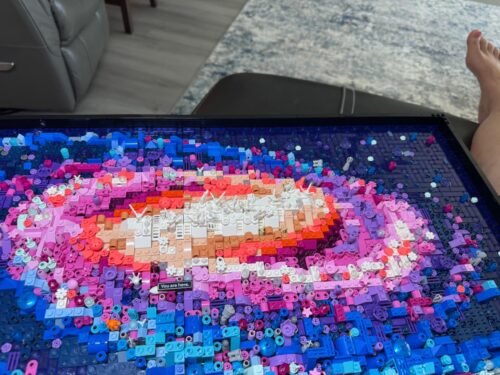 LEGO Art The Milky Way Galaxy 31212 – Space-Themed 3D Wall Art Building Set for Adults, 5-Panel Astronomy Display with Famous Celestial Features, 3,091 Pieces – Creative Gift for Space Lovers photo review