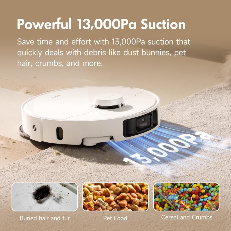 MOVA P10 Pro Ultra Robot Vacuum & Mop Combo | 13,000Pa Suction, 149℉ Mop Washing, Dual Spinning Mop, Auto Empty, App Control - Image 11