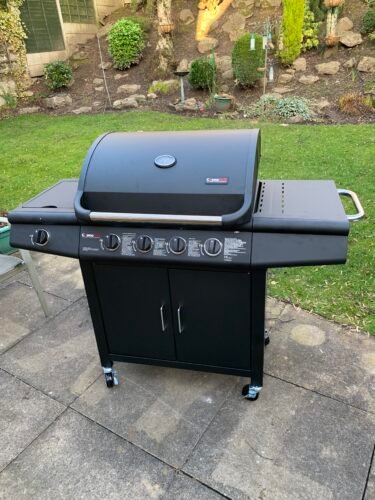 CosmoGrill Pro Deluxe 4+1 Gas Barbecue Grill – 5 Burner Outdoor BBQ with Side Burner, Warming Rack, Thermometer – Large Family Garden Grill (Model 93411) photo review