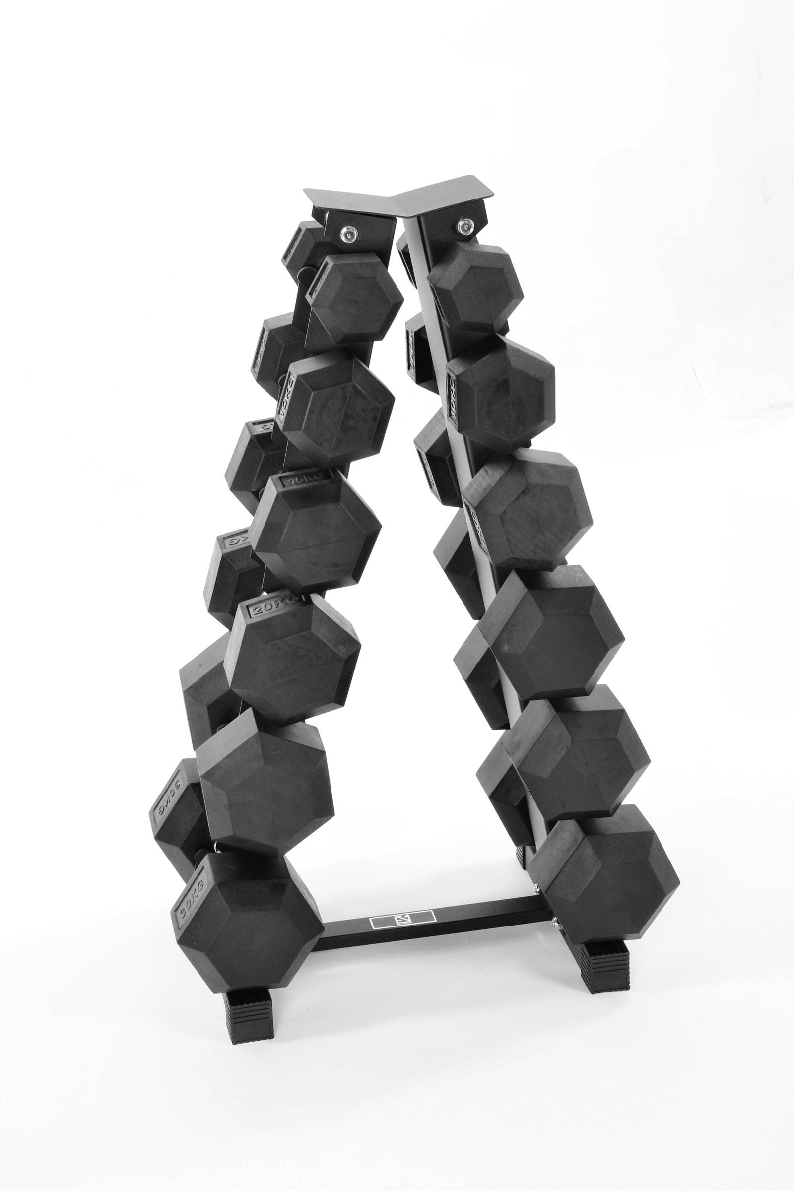 5kg-30kg Hex Dumbbell Set & 6-Tier Rack - Image 6