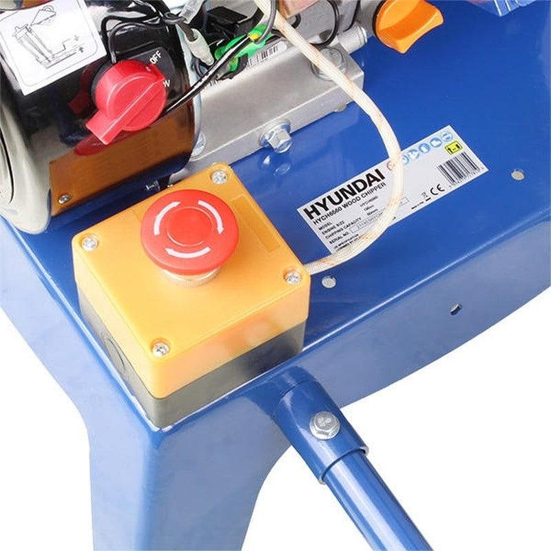 Hyundai HYCH6560 Petrol Garden Wood Chipper Shredder / 196cc / 60mm