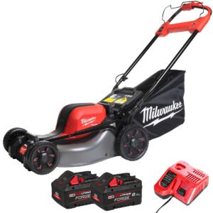 Milwaukee M18F2LM46-0 36V FUEL Brushless 46cm Self Propelled Lawn Mower with 2 x 8.0Ah Battery & Charger