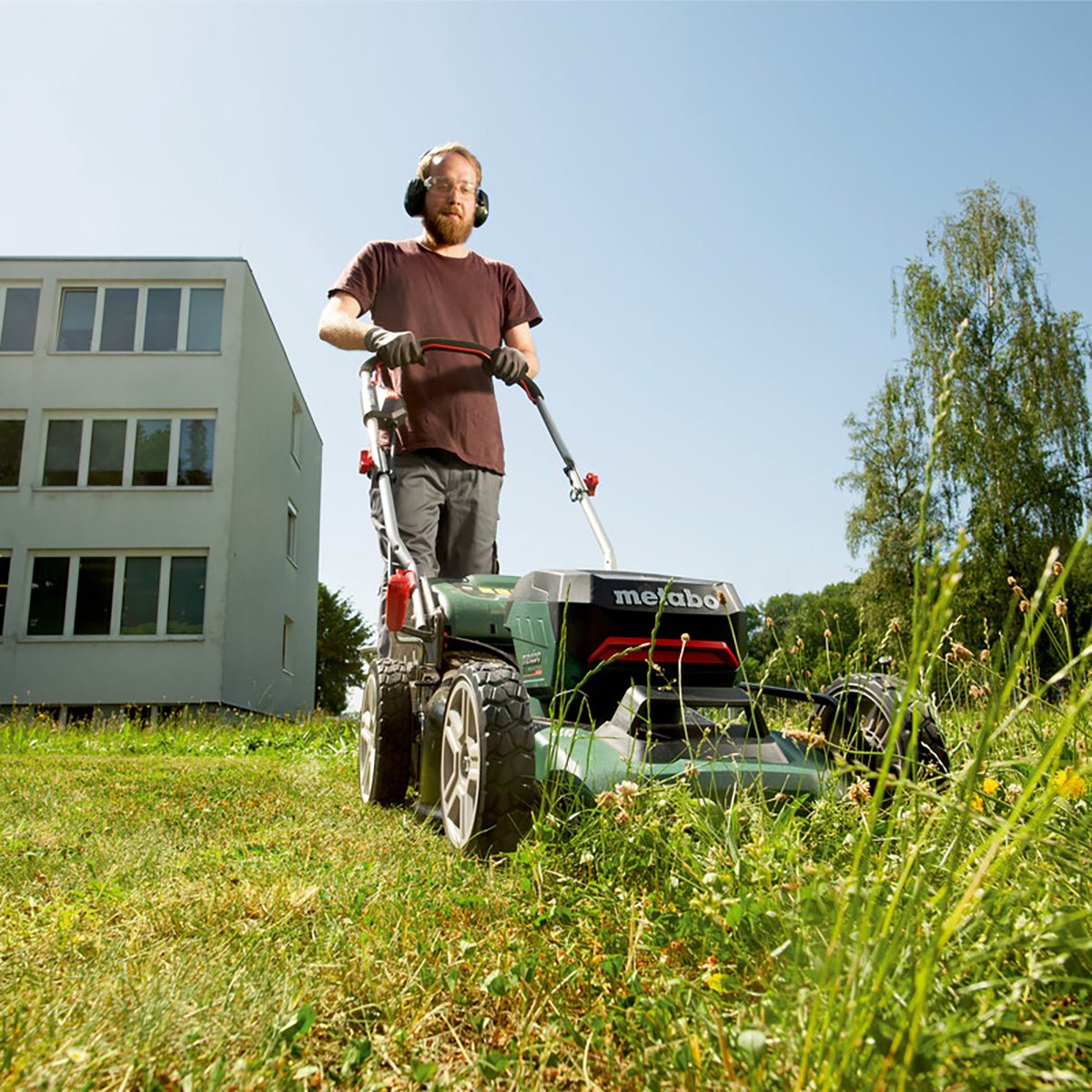 Metabo RM 36-18 LTX BL 46 36V Brushless 46cm Lawn Mower with 2 x 5.2Ah Battery & Charger