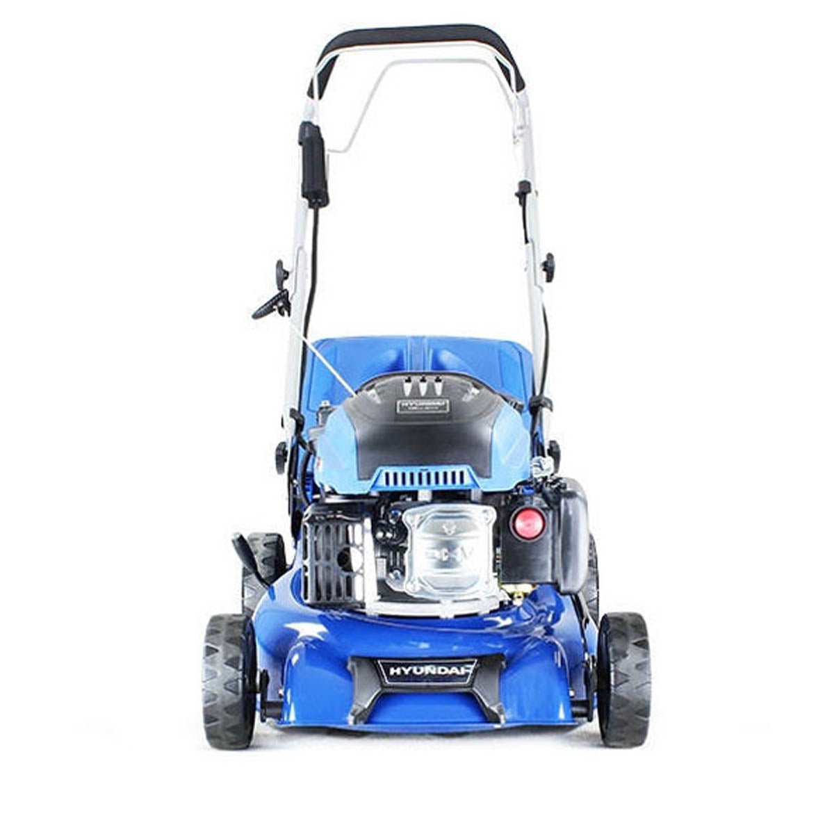 Hyundai HYM430SPE 42cm Self-Propelled Petrol Lawnmower 139cc Engine Electric Start, Rear Discharge & Mulching